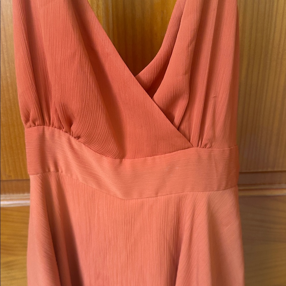 Burnt orange sleeveless romper size small - Picture 2 of 8
